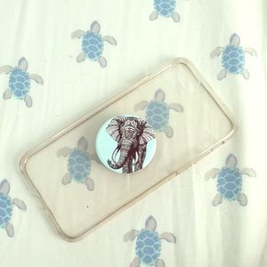Used iPhone 6/6s case ivoryella popsocket